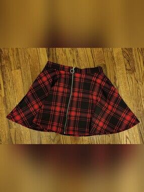 Hot Topic Skater Skirt Red